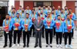 प्रधानमन्त्रीद्वारा विजेता खेलाडीलाई जनही तीन लाख पुरस्कारको घोषणा