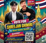 “श्रीजन घिमिरे ‘बिस्ट गेम्स सिजन ३’ मा: ५० लाख डलरको लक्ष्य”