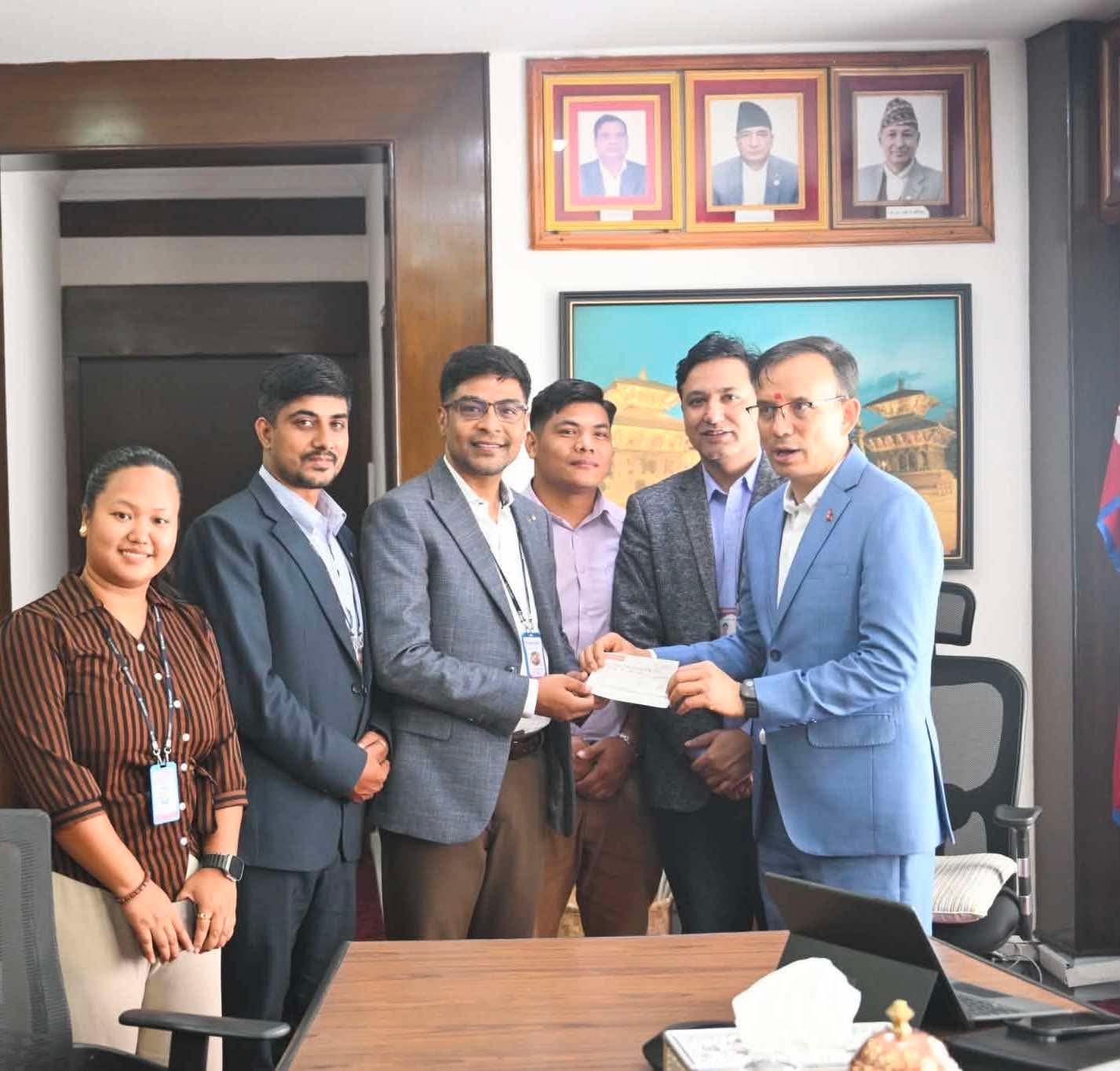 विपद् प्रभावितका लागि नुगा मेडिकल कोरिया, नुगाबेष्ट नेपाल र वितरकद्वारा २५ लाख राहत सहयोग